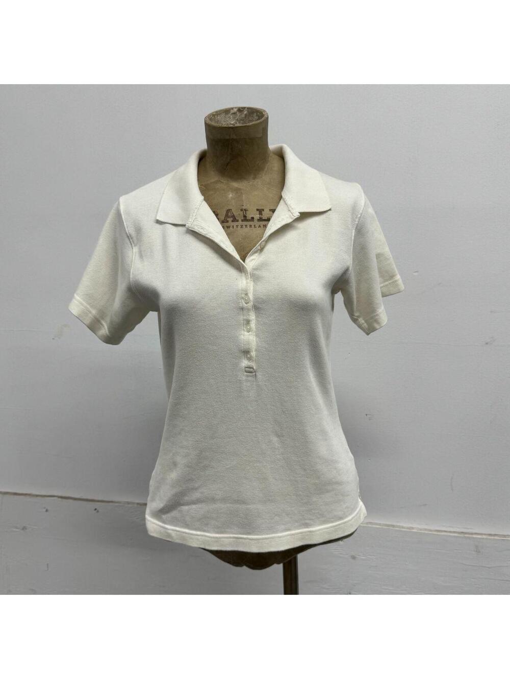 White Fitted Flattering Collared Short Sleeve Polo Shirt West Marine